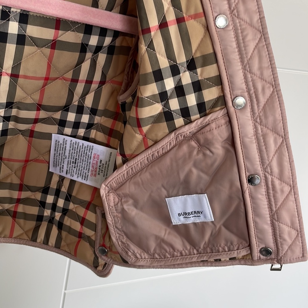 Burberry Pink Quilted Jacket - Picture 6 of 12